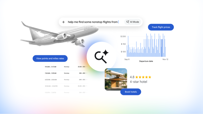 Google AI Mode peut désormais vous aider à organiser votre voyage