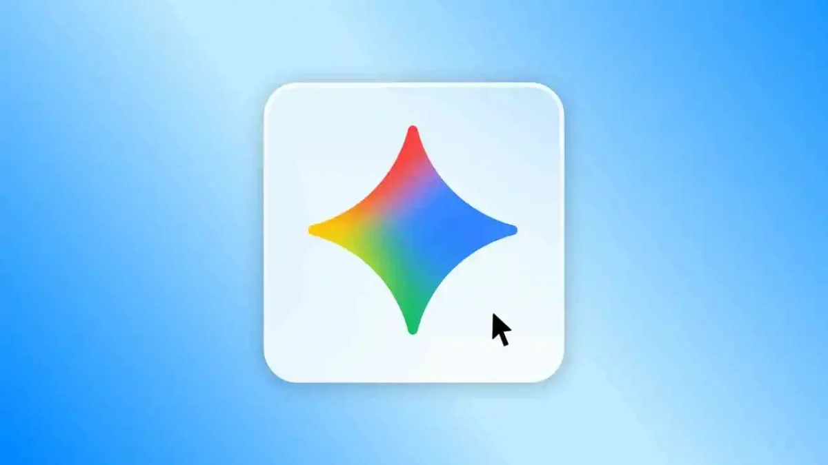 Application Google Gemini ouverte sur un PC Windows 11